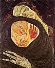 Egon Schiele Canvas Paintings - Dead Mother